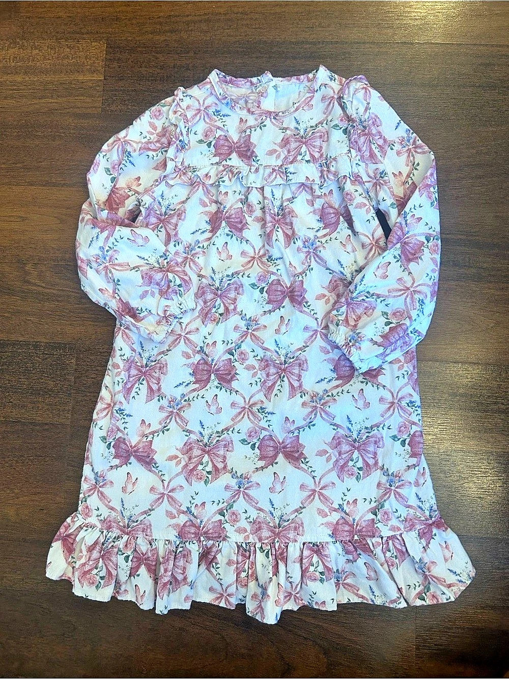 Posh Peanut Girls 3T-4T Floral Nightgown Like New